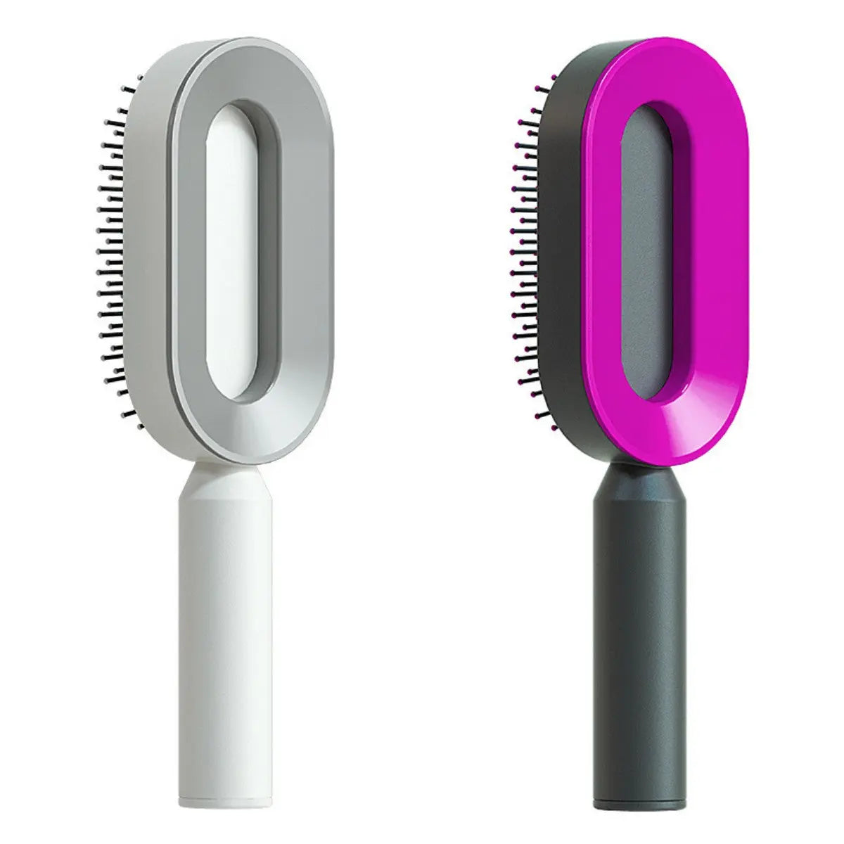 Self Cleaning Hairbrush For Women One-key Cleaning Hair Loss Airbag Massage Scalp Comb Anti-Static Hairbrush StreetSharks