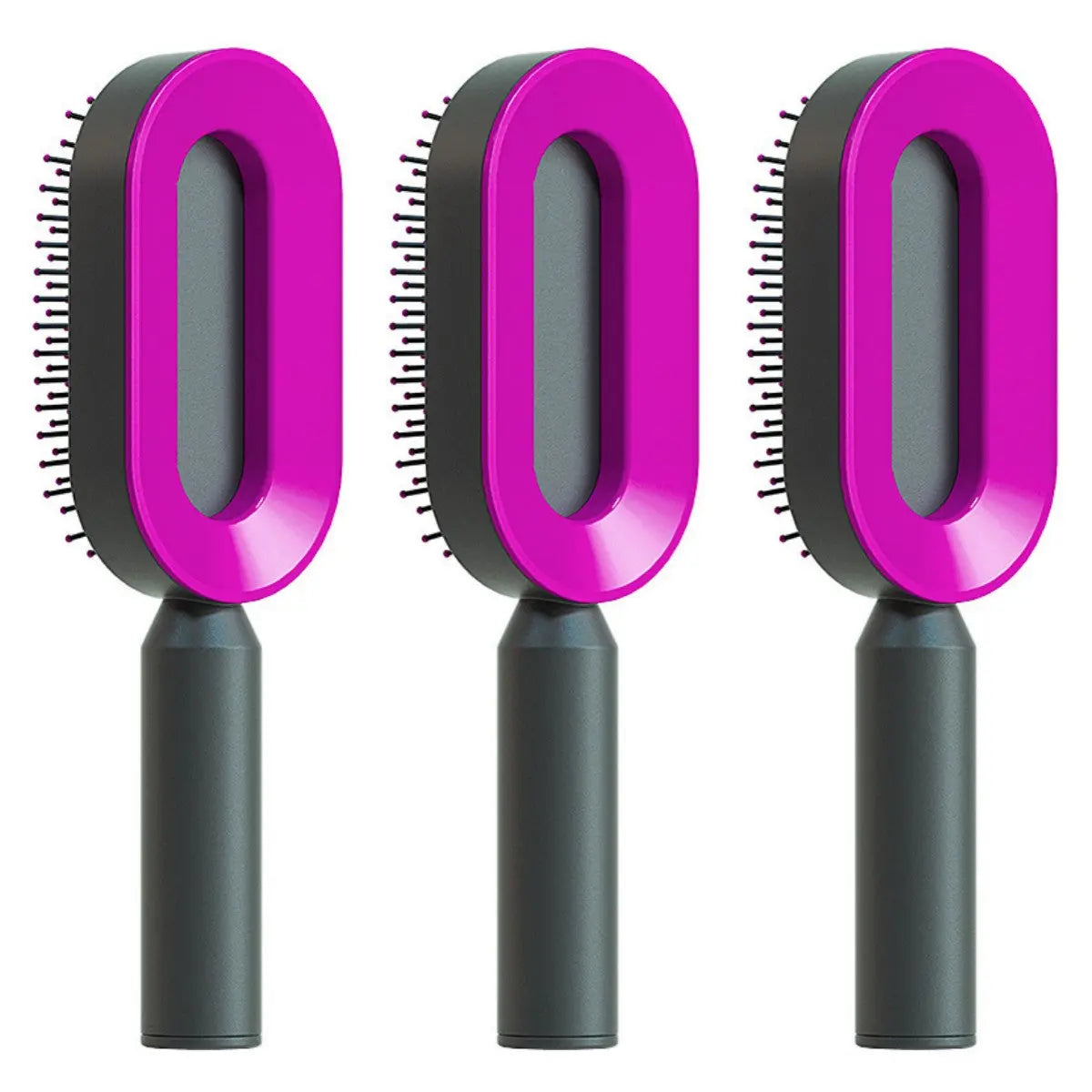 Self Cleaning Hairbrush For Women One-key Cleaning Hair Loss Airbag Massage Scalp Comb Anti-Static Hairbrush StreetSharks