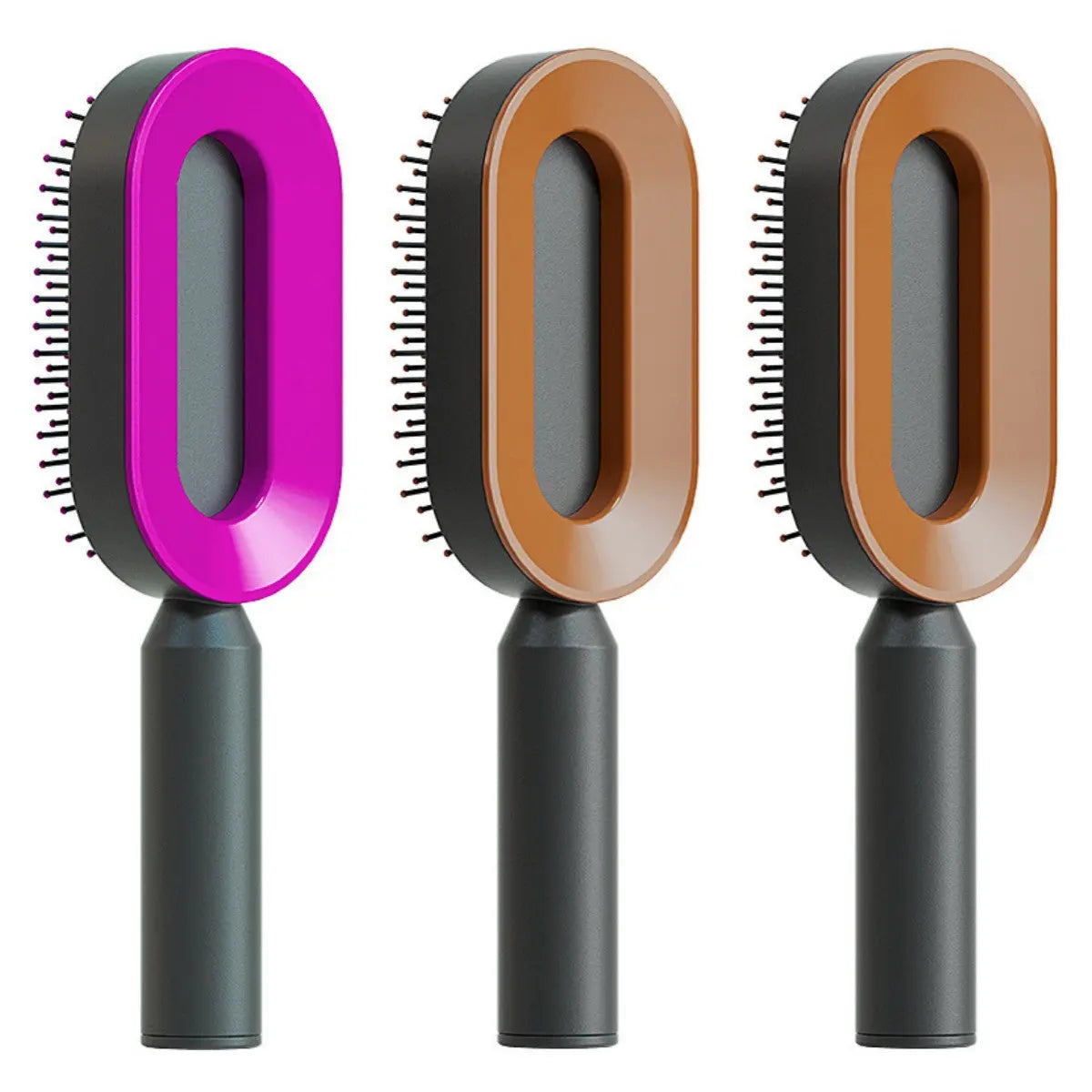 Self Cleaning Hairbrush For Women One-key Cleaning Hair Loss Airbag Massage Scalp Comb Anti-Static Hairbrush StreetSharks