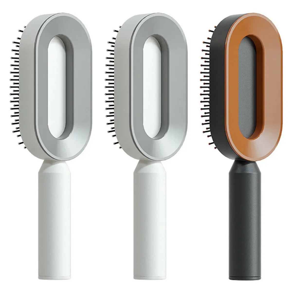 Self Cleaning Hairbrush For Women One-key Cleaning Hair Loss Airbag Massage Scalp Comb Anti-Static Hairbrush StreetSharks