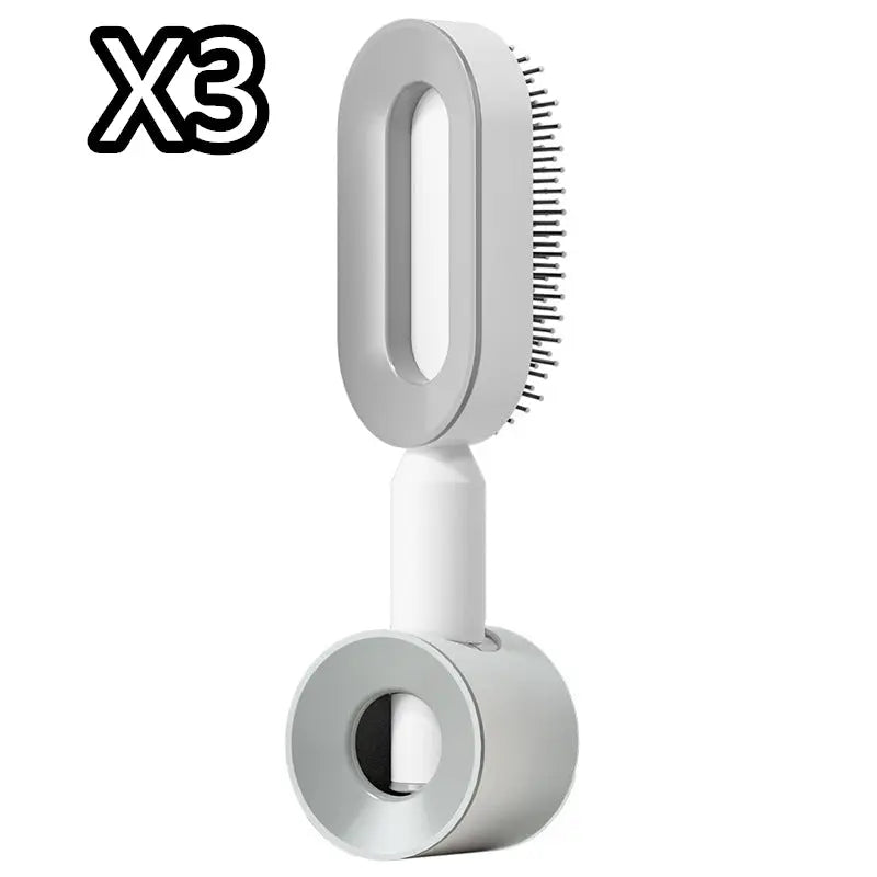 Self Cleaning Hairbrush For Women One-key Cleaning Hair Loss Airbag Massage Scalp Comb Anti-Static Hairbrush StreetSharks