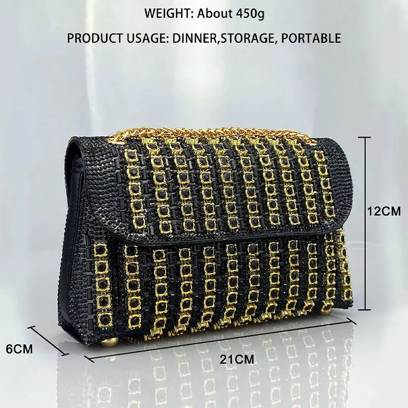 Shoulder Fashionable  Bag Luxury Designer Handbags High Quality2023 Exquisite Rhinestone Luxury Purse For Women Tote Bag Streetsharks