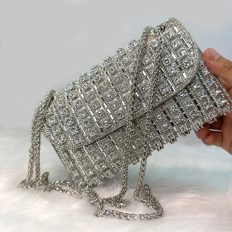 Shoulder Fashionable  Bag Luxury Designer Handbags High Quality2023 Exquisite Rhinestone Luxury Purse For Women Tote Bag - Streetsharks