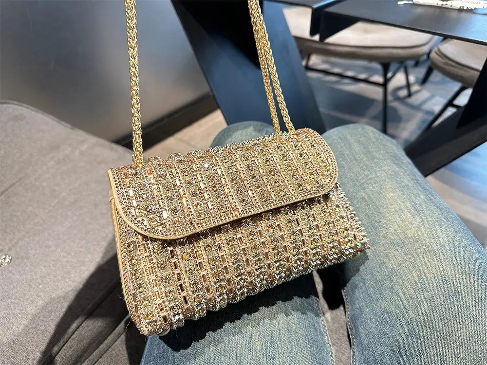 Shoulder Fashionable  Bag Luxury Designer Handbags High Quality2023 Exquisite Rhinestone Luxury Purse For Women Tote Bag Streetsharks