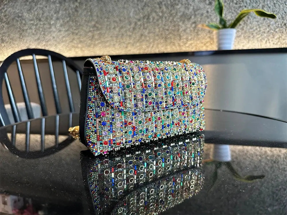 Shoulder Fashionable  Bag Luxury Designer Handbags High Quality2023 Exquisite Rhinestone Luxury Purse For Women Tote Bag Streetsharks