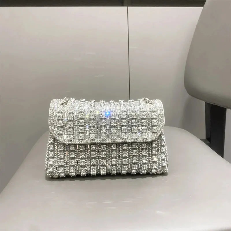 Shoulder Fashionable  Bag Luxury Designer Handbags High Quality2023 Exquisite Rhinestone Luxury Purse For Women Tote Bag Streetsharks