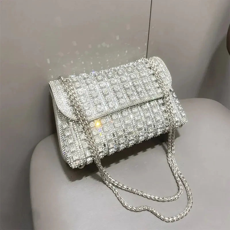 Shoulder Fashionable  Bag Luxury Designer Handbags High Quality2023 Exquisite Rhinestone Luxury Purse For Women Tote Bag Streetsharks