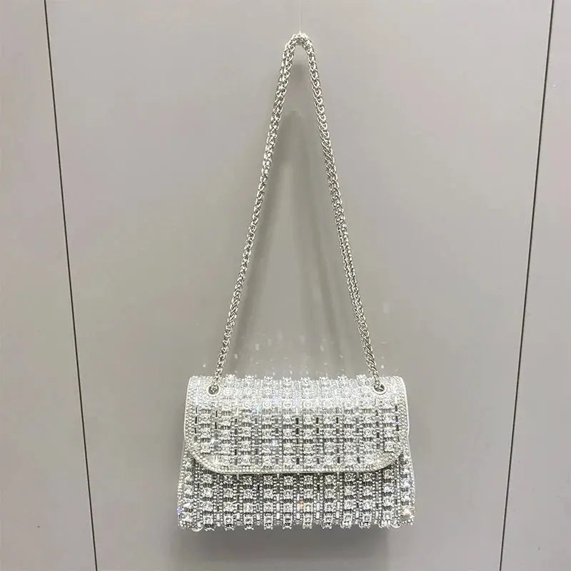 Shoulder Fashionable  Bag Luxury Designer Handbags High Quality2023 Exquisite Rhinestone Luxury Purse For Women Tote Bag Streetsharks