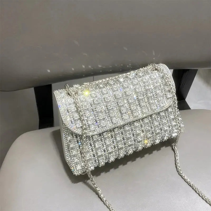 Shoulder Fashionable  Bag Luxury Designer Handbags High Quality2023 Exquisite Rhinestone Luxury Purse For Women Tote Bag Streetsharks