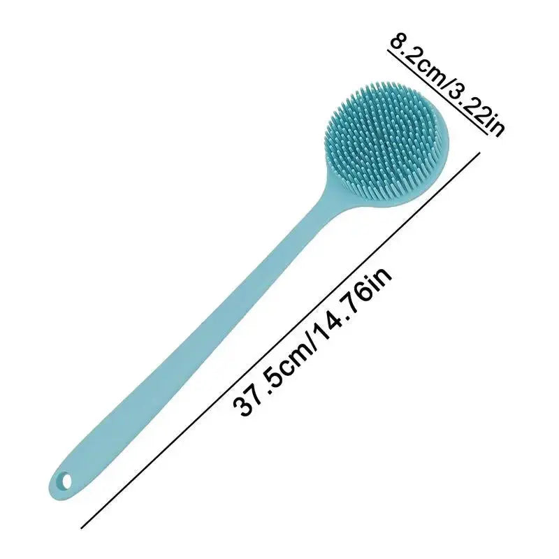 Silicone Long Handle Bath Brush Body Shower Scrubber Back Brushes Multifunction Massage Cleaning Scrubbers Streetsharks