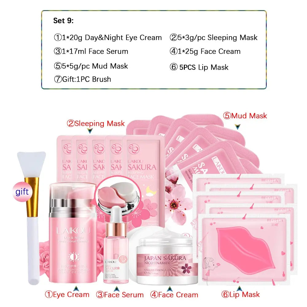 Skincare Product Sakura Set Whitening Cream Beauty Health Streetsharks