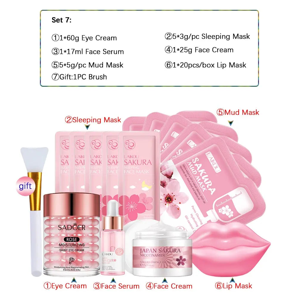 Skincare Product Sakura Set Whitening Cream Beauty Health Streetsharks