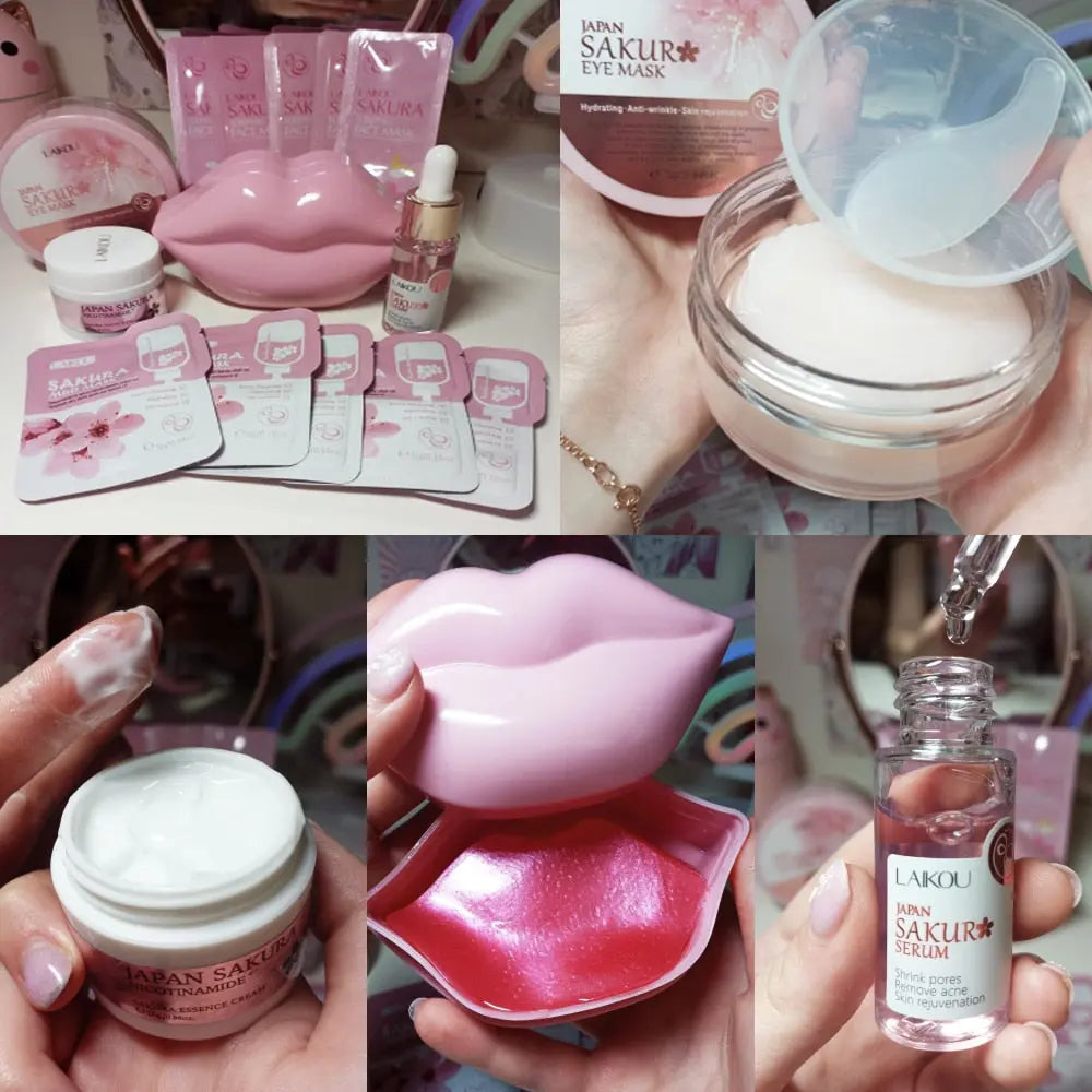 Skincare Product Sakura Set Whitening Cream Beauty Health Streetsharks