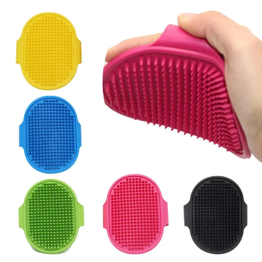 Soft Rubber Dog Cat Brush Pet Bath Silicone Comb Massage Comb Hair Remover Pet Supplies Dog Grooming Wash Cleaning Equipment Streetsharks