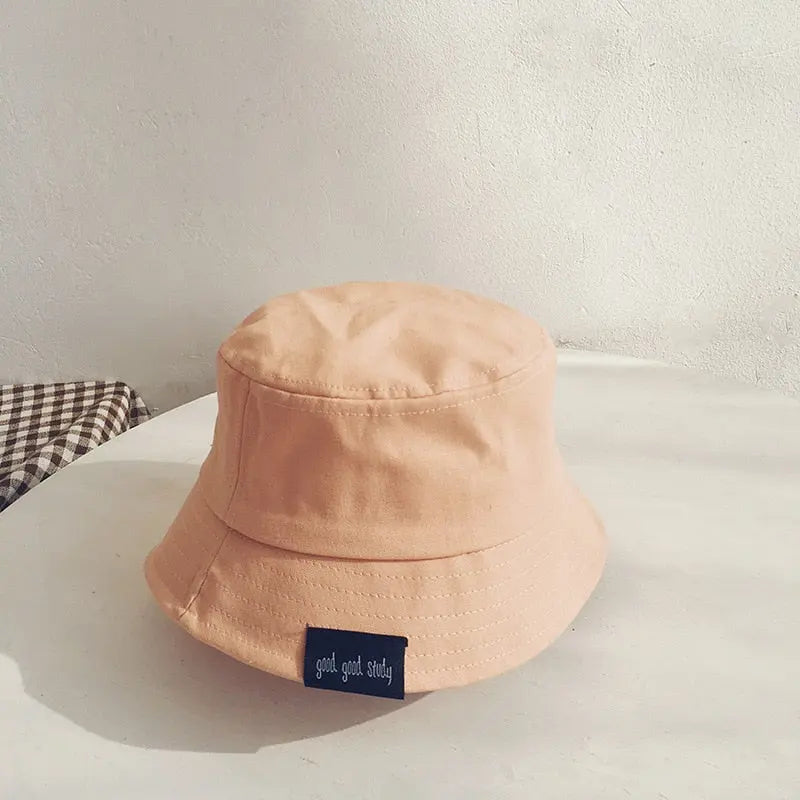 Solid Color Cotton Baby Hats Spring Summer Kids Boys Girls Sun Hats Autumn Fisherman Hat Children Beach Caps Toddler Bucket Hats Streetsharks