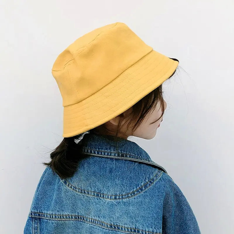 Solid Color Cotton Baby Hats Spring Summer Kids Boys Girls Sun Hats Autumn Fisherman Hat Children Beach Caps Toddler Bucket Hats Streetsharks