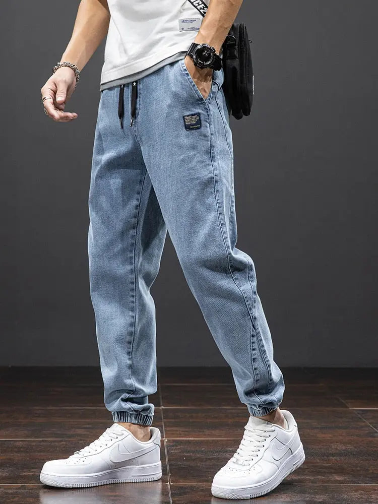 Spring Summer Black Blue Cargo Jeans Men Streetwear Jeans Streetsharks