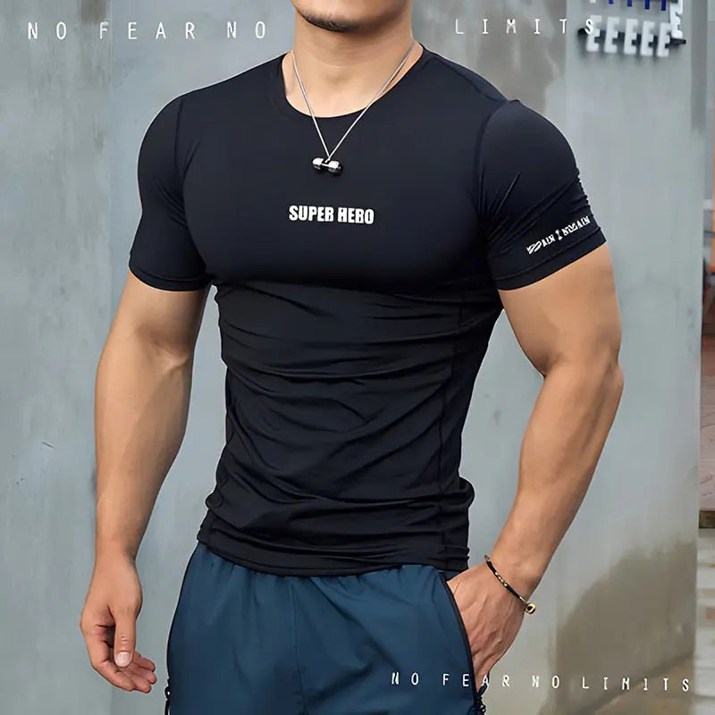 Summer Casual Comfortable Tight-Fitting T-Shirt Sports Gym Sportswear Streetsharks