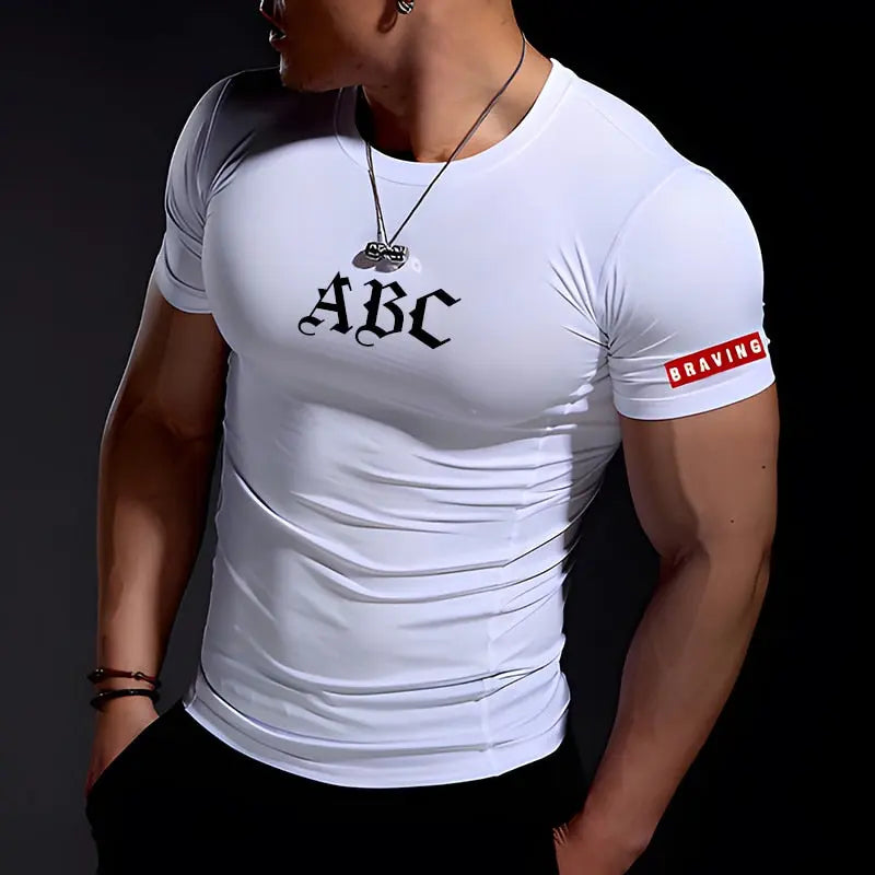 Summer Casual Comfortable Tight-Fitting T-Shirt Sports Gym Sportswear Streetsharks