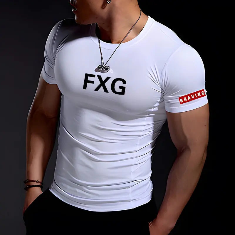 Summer Casual Comfortable Tight-Fitting T-Shirt Sports Gym Sportswear Streetsharks