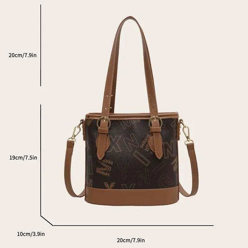 Summer New Fashion Trend Temperament Women's Single Sholder Crossbody Bags Simple Leisure Hundred Ladies Commuter Bucket Bags Streetsharks