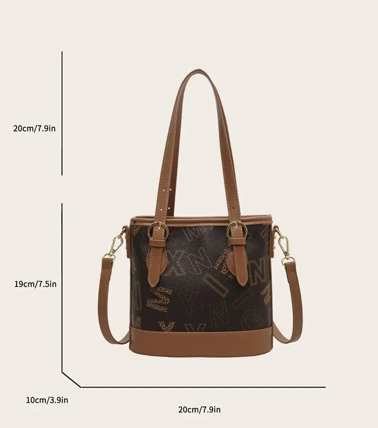 Summer New Fashion Trend Temperament Women's Single Sholder Crossbody Bags Simple Leisure Hundred Ladies Commuter Bucket Bags Streetsharks