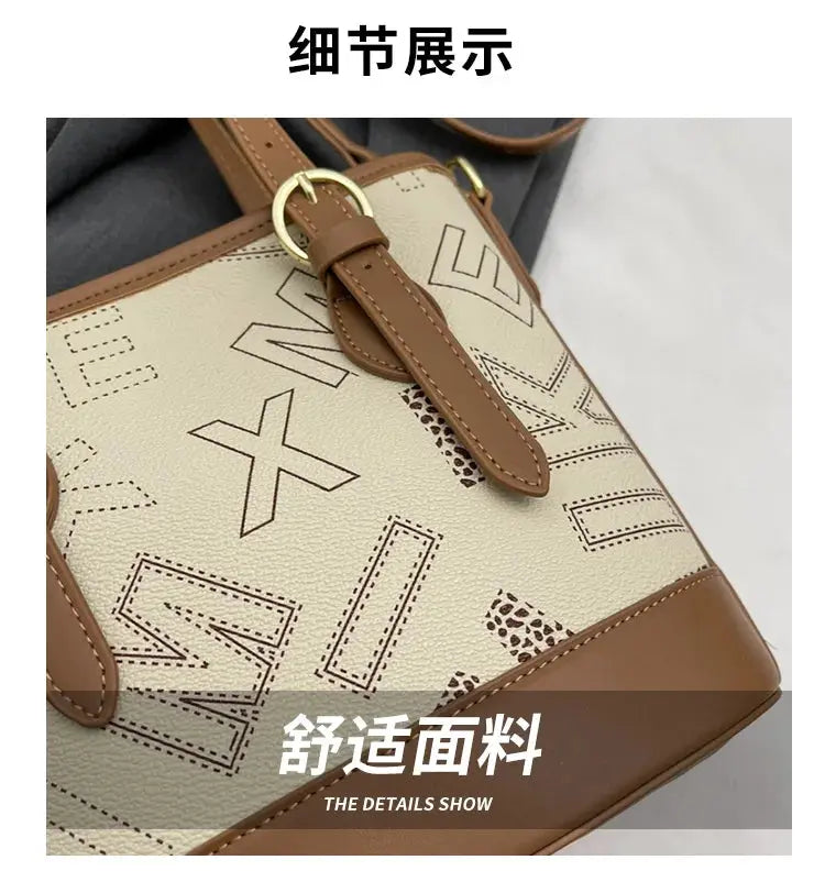 Summer New Fashion Trend Temperament Women's Single Sholder Crossbody Bags Simple Leisure Hundred Ladies Commuter Bucket Bags Streetsharks