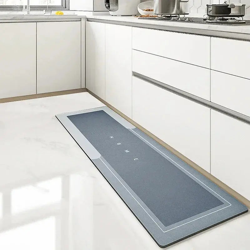 Super Absorbent Kitchen Floor Mat Diatom Mud Pad Bath Pad Anti-Slip Carpet Kitchen Mats Wipeable Wash Long Strip Carpet - Streetsharks