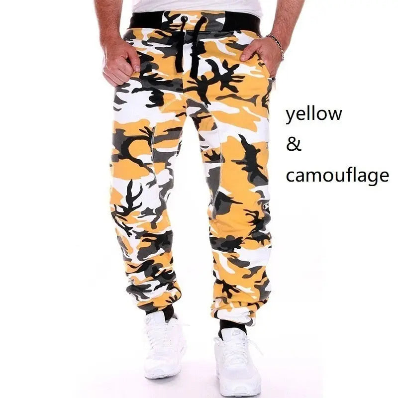 Sweatpants Men Camouflage Elasticity Military Cargo Casual Jogger Trousers Streetsharks