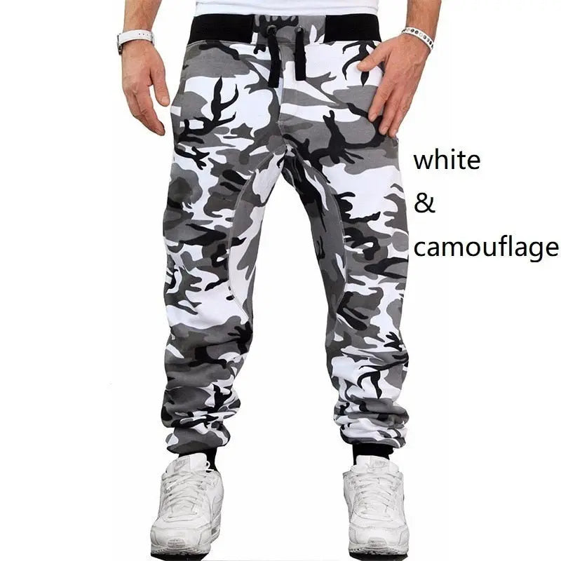 Sweatpants Men Camouflage Elasticity Military Cargo Casual Jogger Trousers Streetsharks