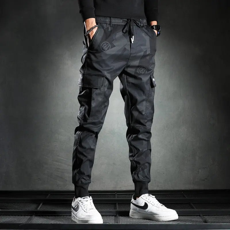 Sweatpants Men Camouflage Elasticity Military Cargo Casual Jogger Trousers Streetsharks