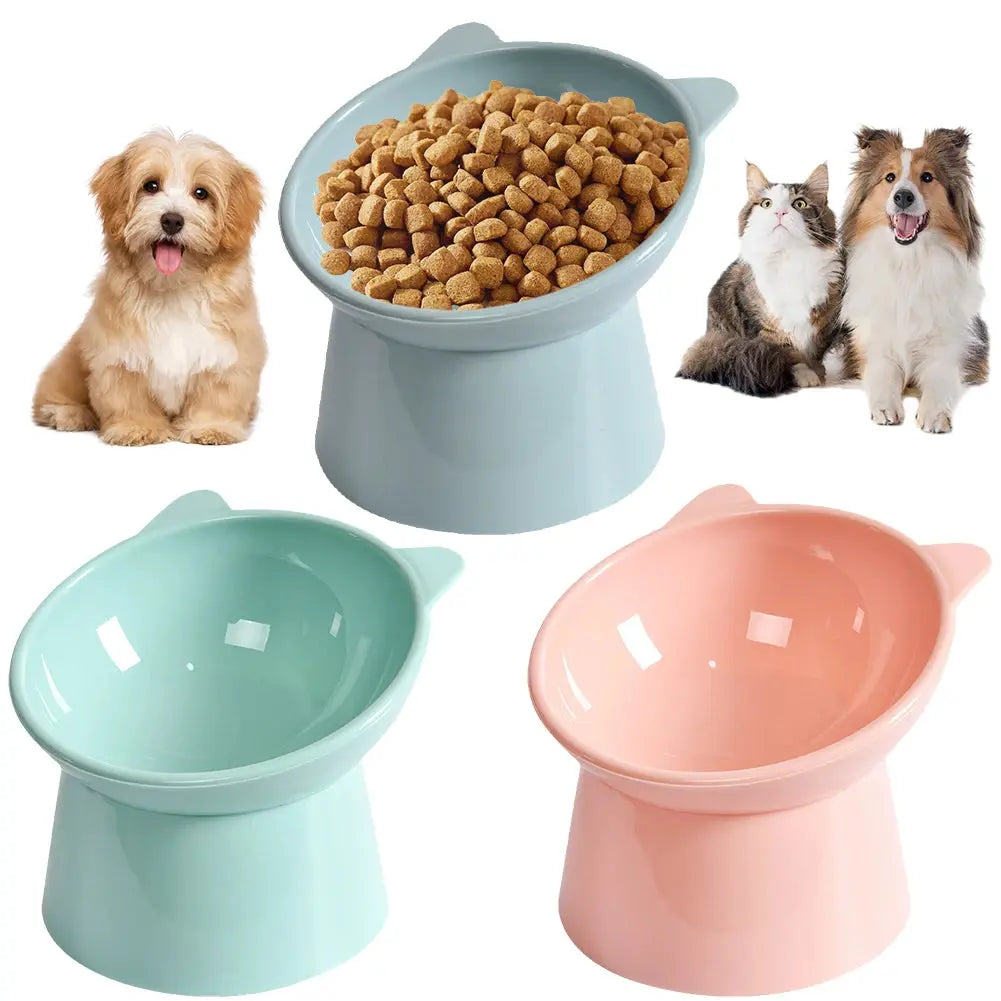 Tilted Cat Food Bowl Elevated Cat Bowl Ergonomic Cat Food Dish anti Vomiting Raised Cat Food Bowl Non Slip for Cats Dogs - Streetsharks