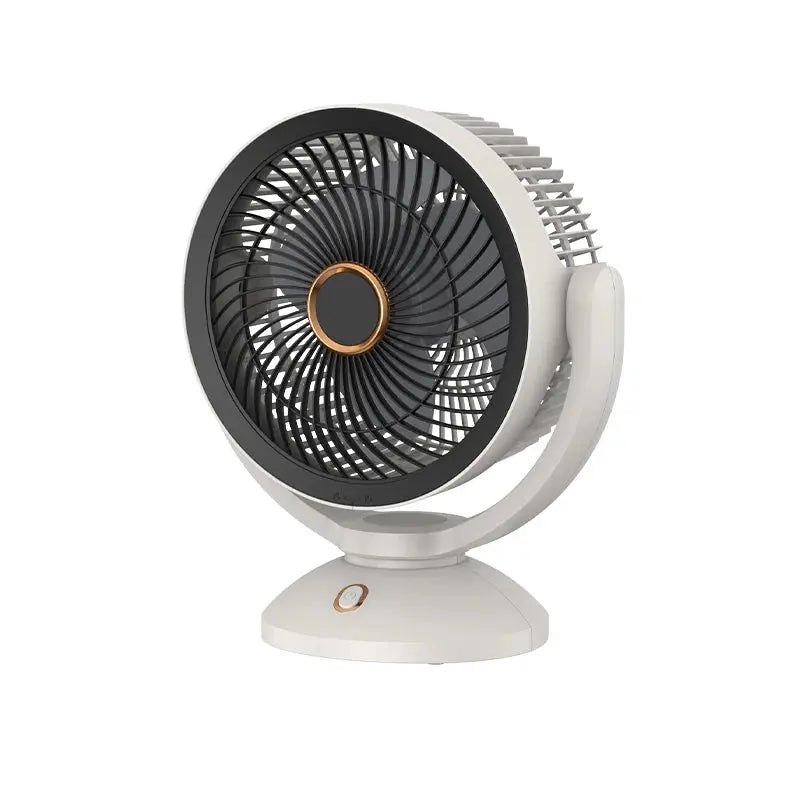 USB Air Circulation Electric Fan Non Rechargeable Table Desktop Portable Wall Mounted 360 Degree Rotation with Light for Home - Streetsharks