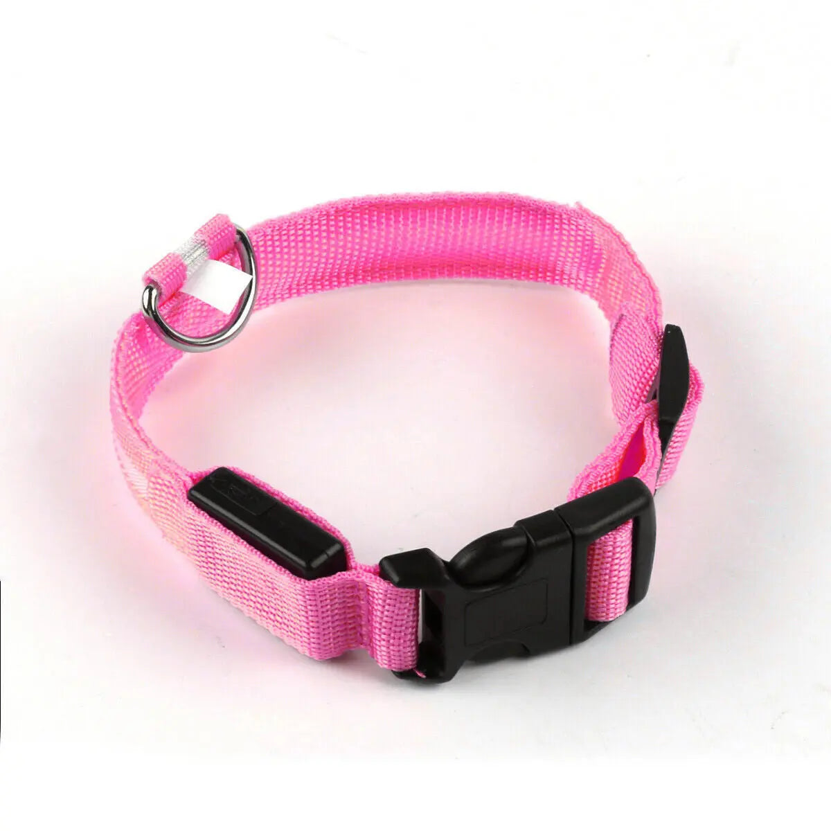 USB Rechargeable LED Pet Dog Collar Flashing Luminous Safety Light up Nylon UK - Streetsharks