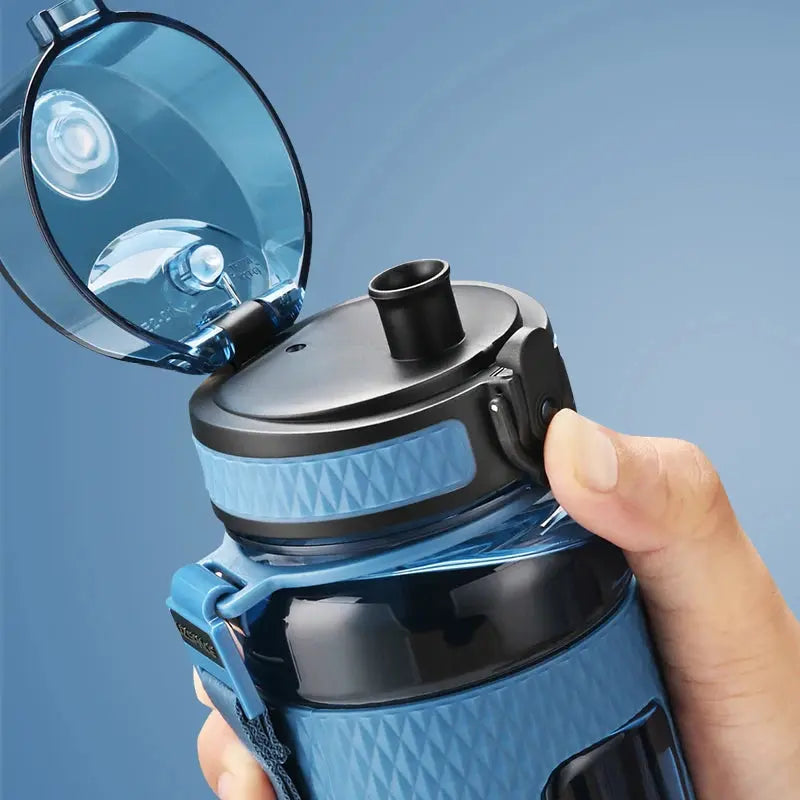 UZSPACE Sports Water Bottles Gym Leak-proof Drop-proof Portable Shaker Outdoor Travel Kettle Plastic Drink Water Bottle BPA Free Streetsharks