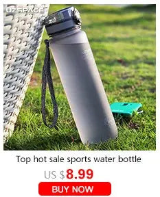 UZSPACE Sports Water Bottles Gym Leak-proof Drop-proof Portable Shaker Outdoor Travel Kettle Plastic Drink Water Bottle BPA Free Streetsharks