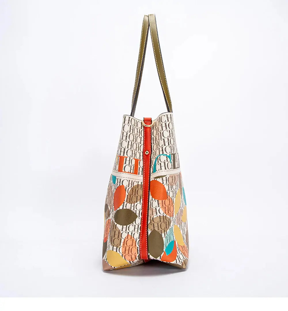 Unique Printing Design Women's Large Capacity Shoulder Bag Fashion Retro Style Exquisite Floral Women's Handbag Streetsharks