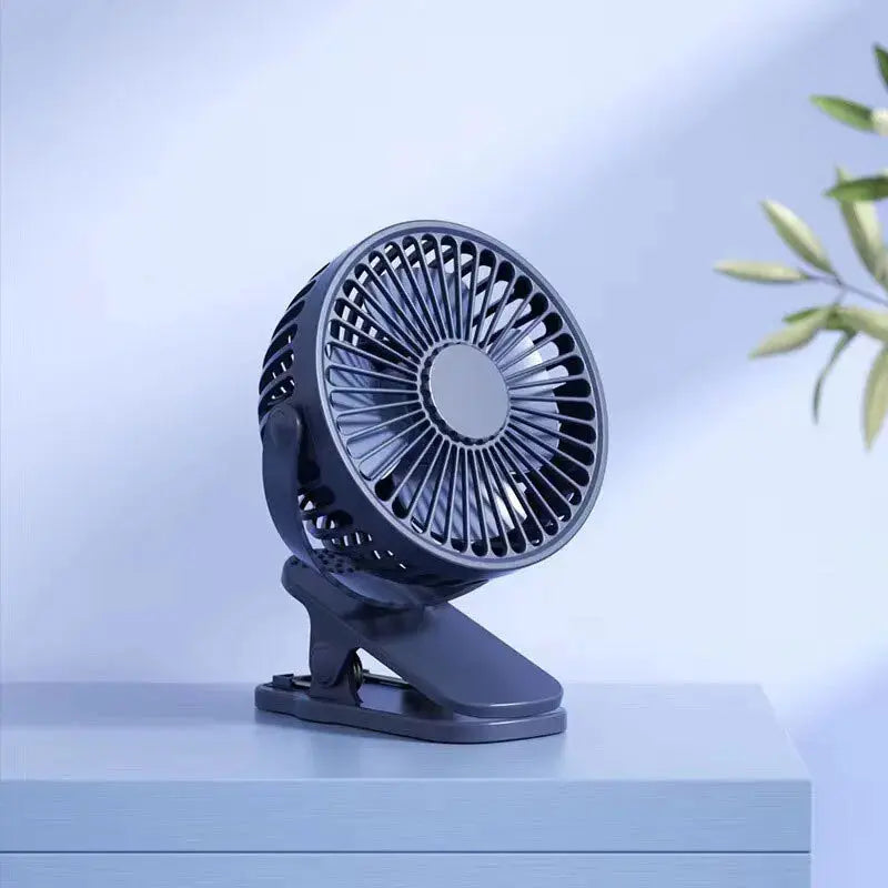 desktop rechargeable USB fan Usb Mini Fan Mini Student Class Dormitory Quiet Office Desktop Clip Charging Fan Ultra Long Range Silent Clip Fan Rechargeable - Streetsharks