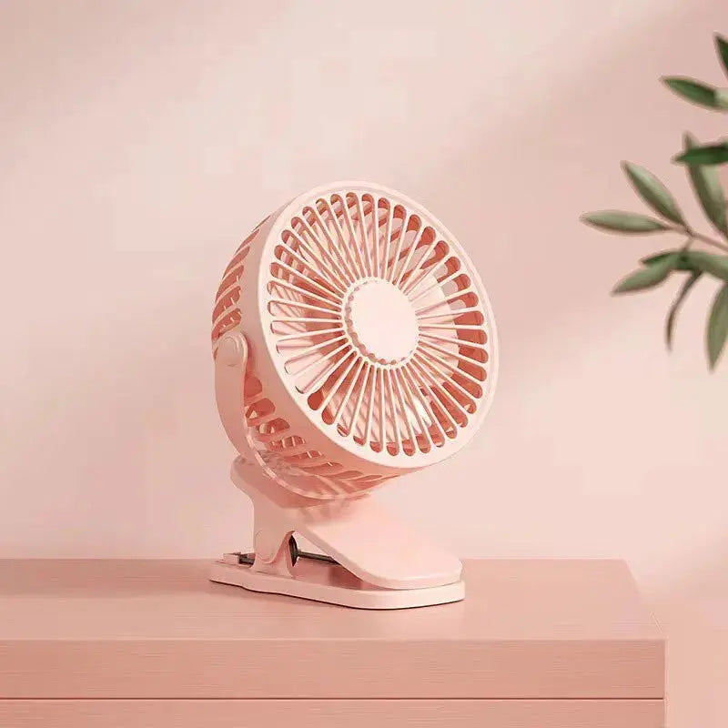 desktop rechargeable USB fan Usb Mini Fan Mini Student Class Dormitory Quiet Office Desktop Clip Charging Fan Ultra Long Range Silent Clip Fan Rechargeable - Streetsharks