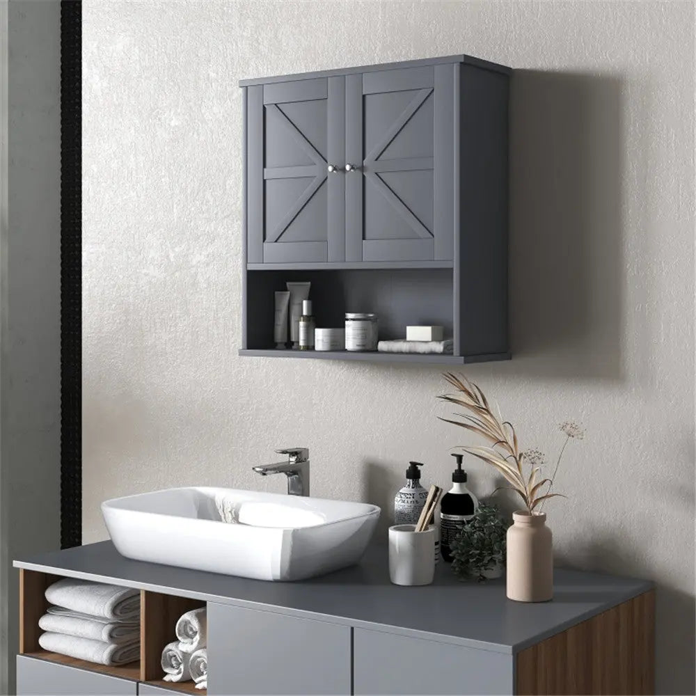 Bathroom Cabinet/Wall Cabinet-Gray aee17d-2