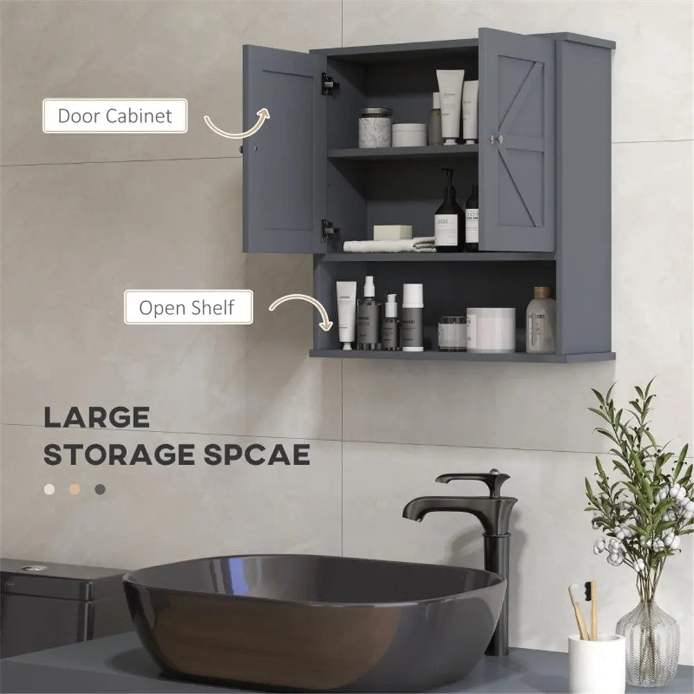 Bathroom Cabinet/Wall Cabinet-Gray aee17d-2