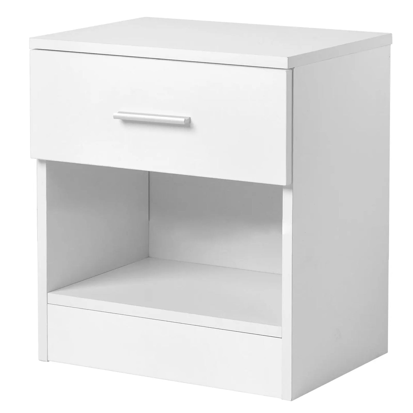 White Bedside Nightstand Cabinet  Table for Bedroom Home Office use aee17d-2