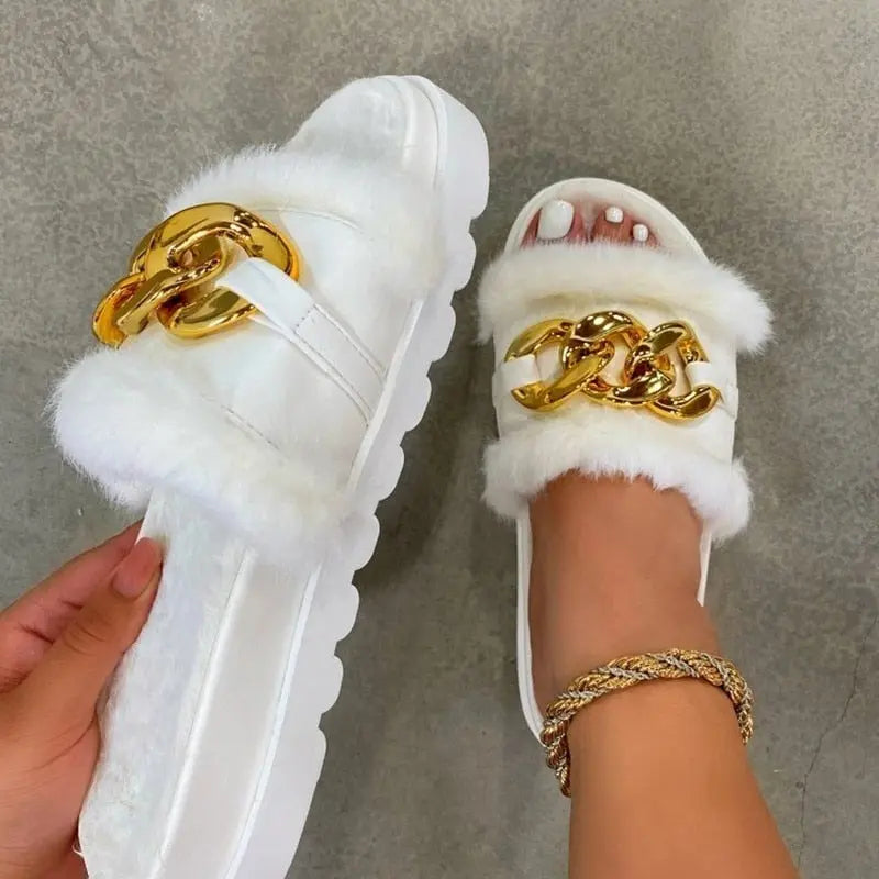 Winter Plush Slippers Fashion Shoes Streetsharks