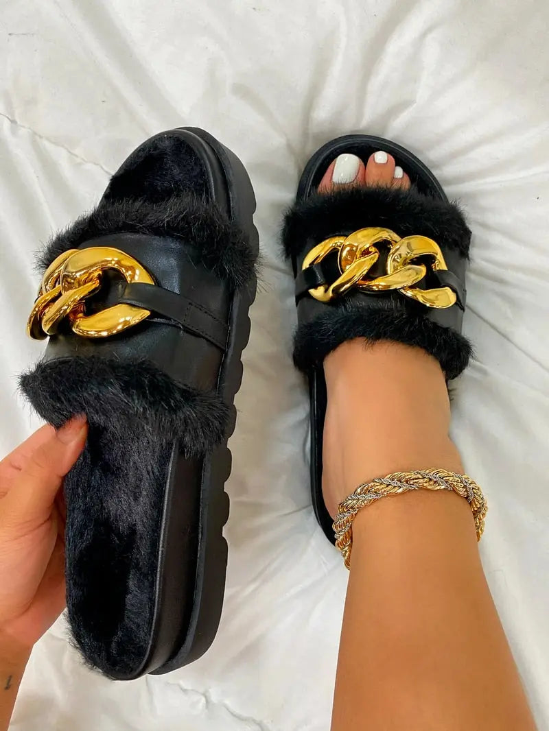 Winter Plush Slippers Fashion Shoes Streetsharks