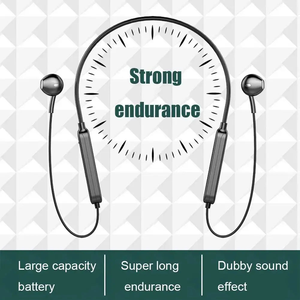 Wireless Headphones Neckband Stereo Noise Cancelling Bluetooth-5.1 Music Sports Earphones With Microphone Headset Streetsharks