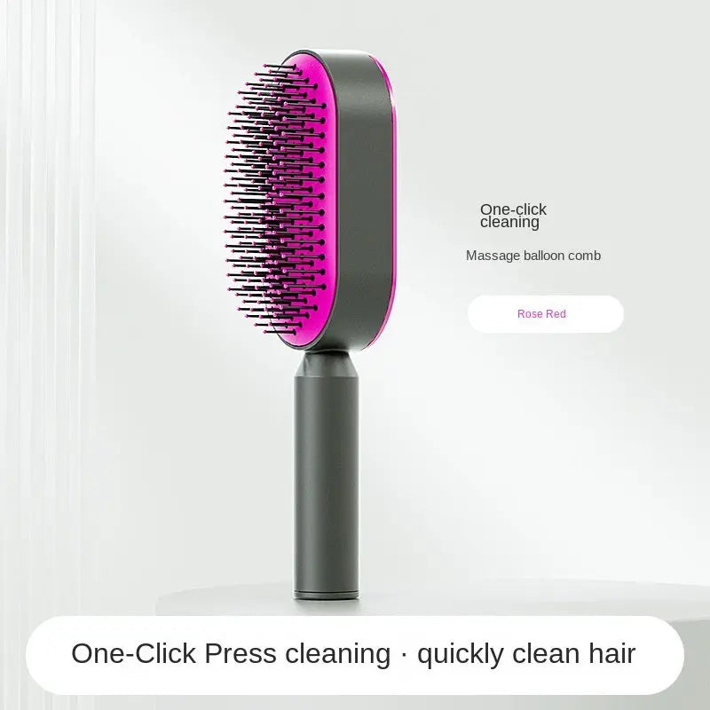 Women Fashion 3D Hair Growth Comb Hairbrush Self-Cleaning Hair Brush  Self Cleaning Hair Brush For Women Massage Scalp Promote Blood Circulation Anti Hair Loss StreetSharks