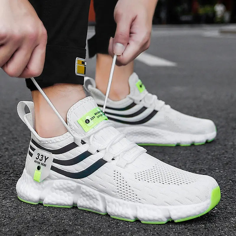 Women Sneakers 2023 New Mesh Breathable White Running Platform Shoes Comfortable Outdoor Sports Men Brand Shoes Tenis Masculino Streetsharks