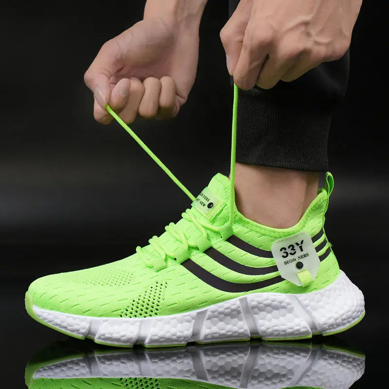 Women Sneakers 2023 New Mesh Breathable White Running Platform Shoes Comfortable Outdoor Sports Men Brand Shoes Tenis Masculino Streetsharks