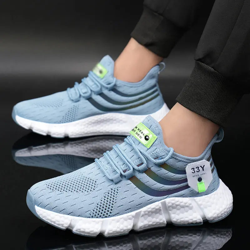 Women Sneakers 2023 New Mesh Breathable White Running Platform Shoes Comfortable Outdoor Sports Men Brand Shoes Tenis Masculino Streetsharks