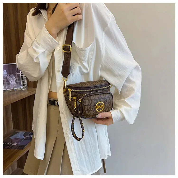 Women's Bags 2024 New Hot Selling Women's Chest Bags, Crossbody Bags, Versatile Wide Shoulder Straps, Women's Bags Trend Streetsharks